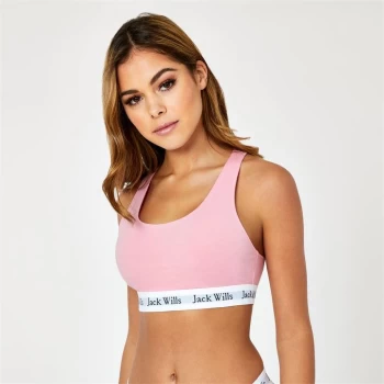 Image of Jack Wills Dibsdall Racer Back Bralette - Pink