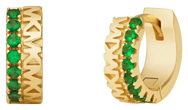 Image of Michael Kors MKC1579BN710 Hoop Earrings Gold Plated Jewellery