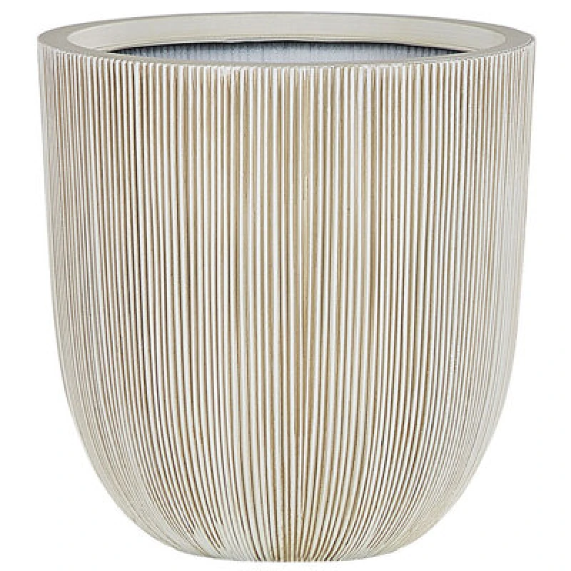 Image of Beliani Scandinavian Plant Pot Chios 44cm Beige
