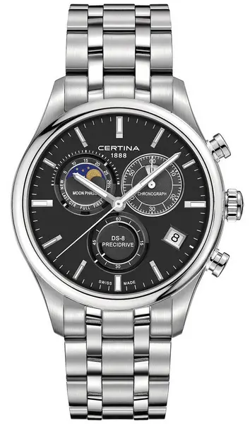 Image of Certina Watch DS-8 Chrono Moon Phase - Black CRT-398