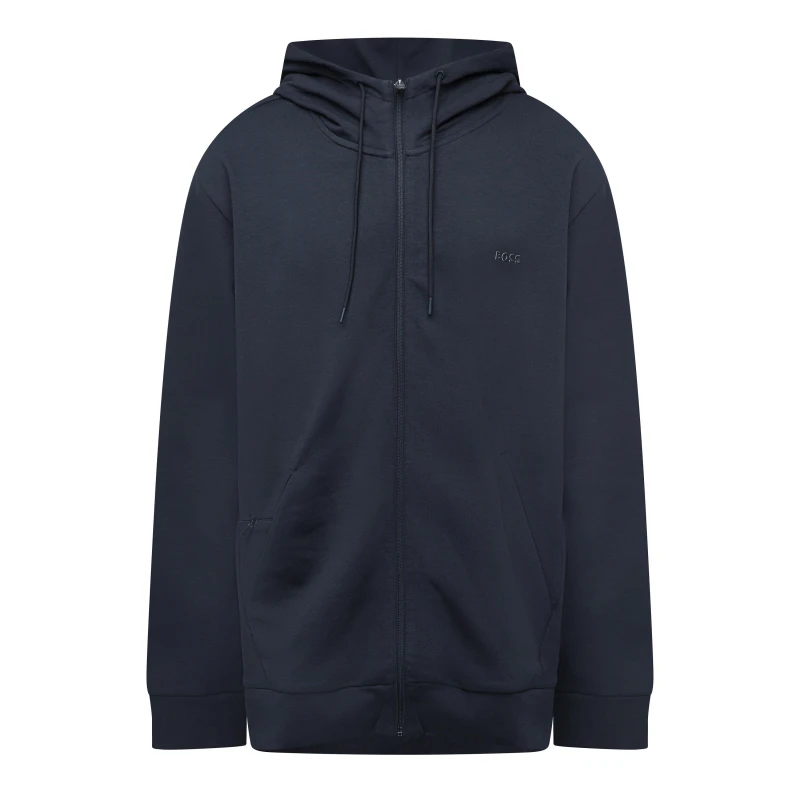 Image of Boss Stretch Zip Up Hoodie - Blue Blue S