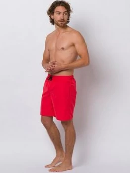 Image of Animal Elasticated Swim Board Shorts - Red