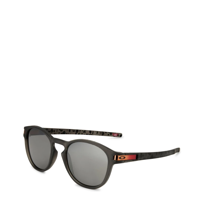 Image of Oakley Mens Latch Round Sunglasses Grey/Black male One Size