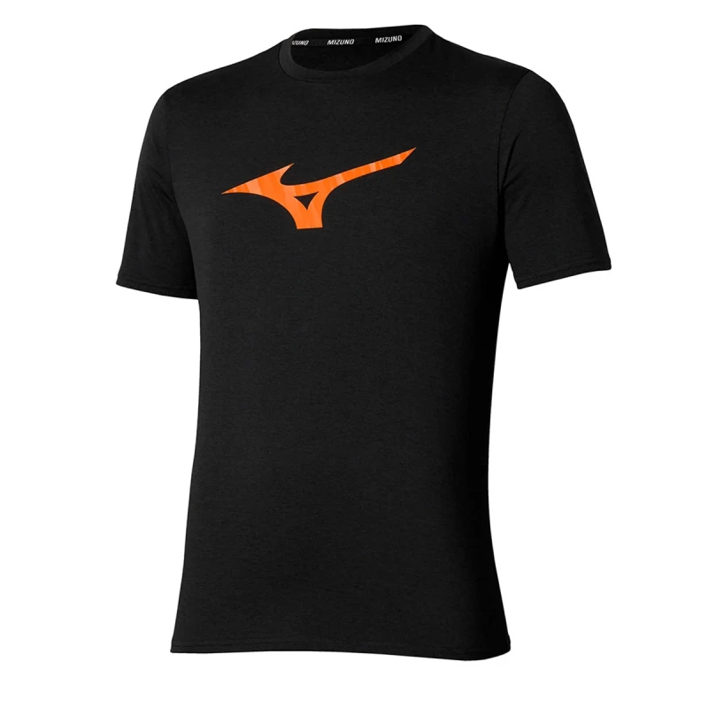 Image of Mizuno Mizuno Core Runbird Short Sleeve Tee Mens Black - Black / XXL