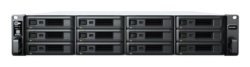Image of Synology Synology RackStation RS2423RP+ NAS Rack (2U) Ryzen Embedded V1780B 8GB DDR4 72 TB HDD DiskStation Manager Black RS2423RP+/72TB-HAT3300