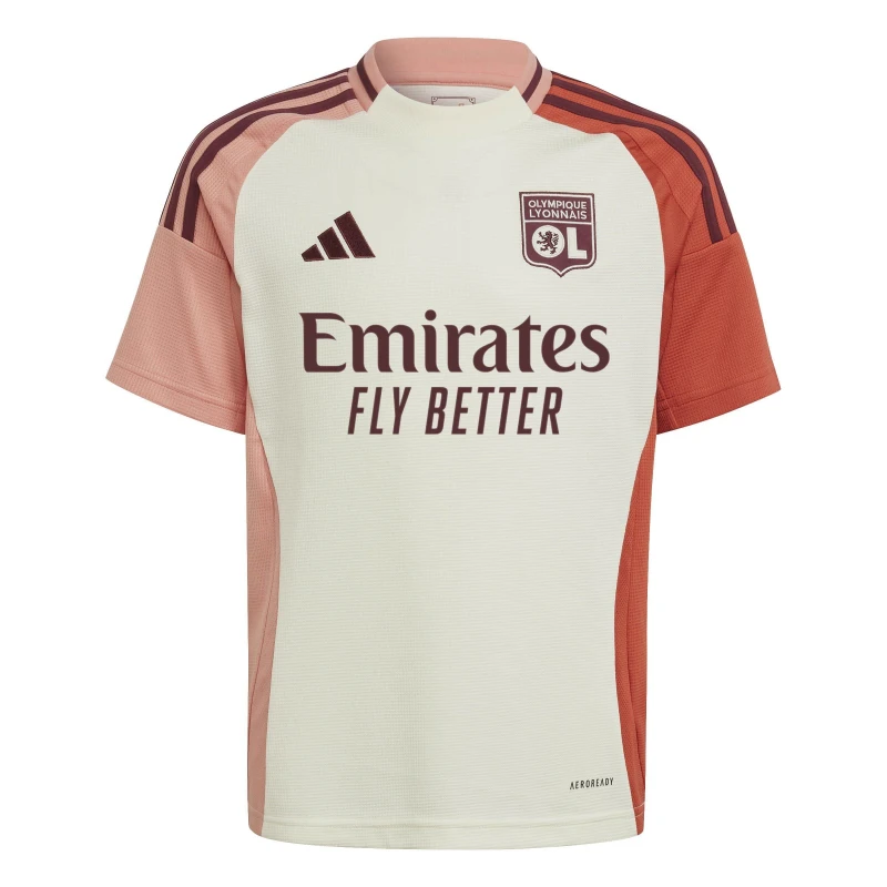 Image of adidas Lyon Third Shirt 2024 2025 Juniors Ivory unisex 7-8 Years