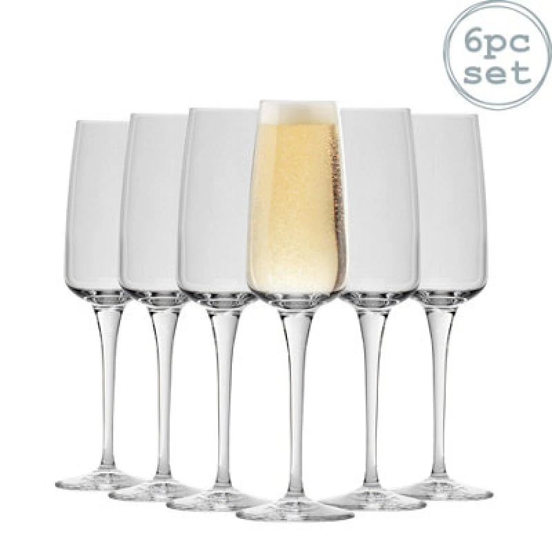 Image of Bormioli Rocco Aurum Champagne Flutes - 230ml - Pack Of 6