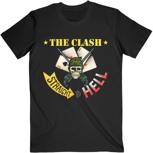 Image of The Clash - Straight To Hell Single Unisex Medium T-Shirt - Black