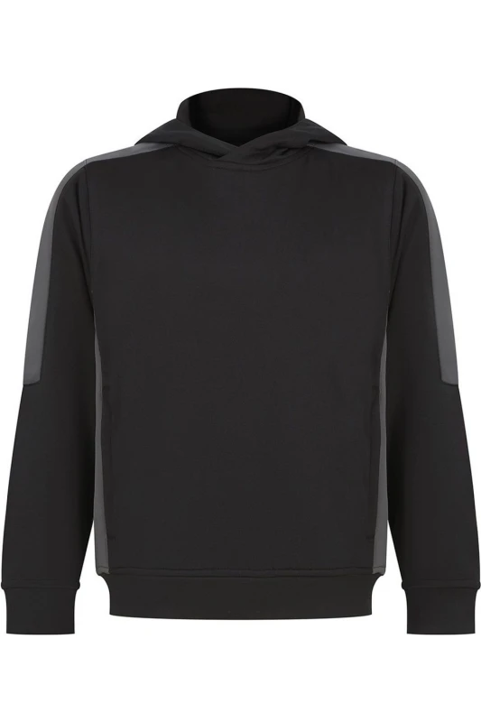 Image of Finden & Hales Team Contrast Hoodie in Jet Black Size: 3-4 Years Jet Black Unisex 3-4 Years