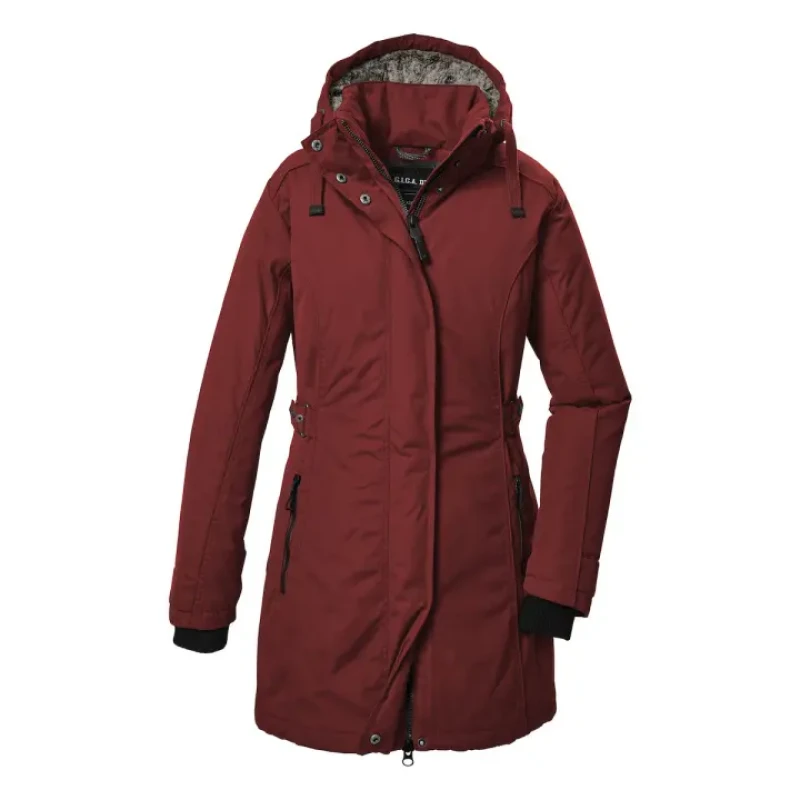 Image of Womens hooded parka Killtec GW 70 Rouge Female 40