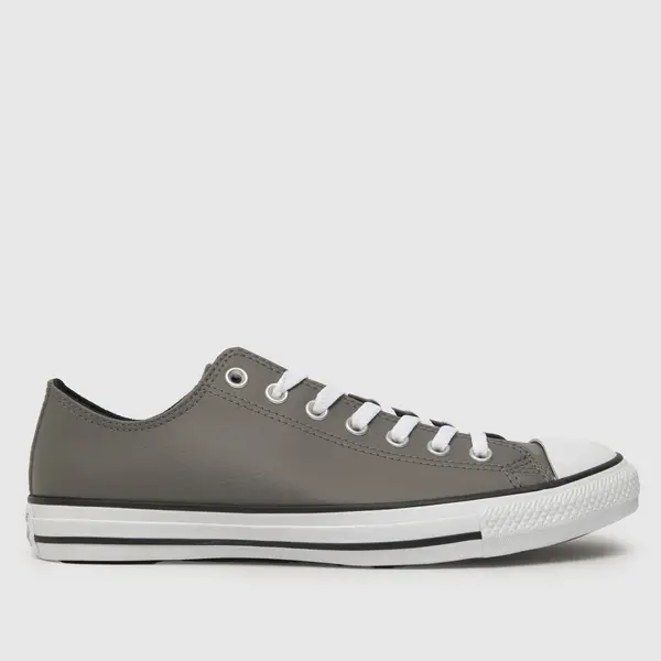 Image of Converse all star ox faux trainers in pewter
