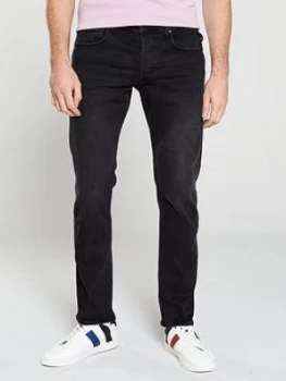 Image of Replay Grover Straight Fit Jeans - Black