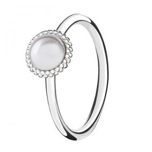 Image of Chamilia Silver Wisdom Swarovski Pearl Stacking Ring XS