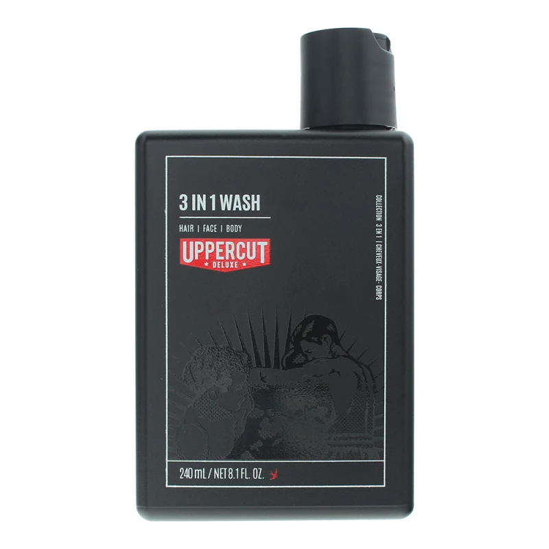 Image of Uppercut Deluxe 3 in 1 Hair Face Body Wash 240ml