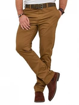 Image of Joe Browns Workwear Chinos, Tobacco, Size 34, Inside Leg Regular, Men