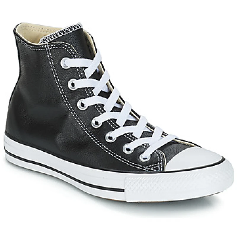 Image of Converse all star hi leather trainers in Black & white Black/White UK 3.5 (EU 36)