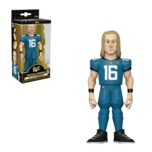 Image of NFL Jacksonville Jaguars Trevor Lawrence Home Uniform Vinyl Gold
