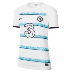 Image of Nike Chelsea Away Shirt 2022 2023 Womens - White