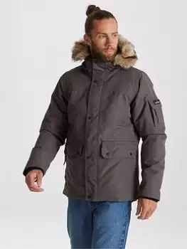 Image of Craghoppers Wasenhorn Parka Jacket, Grey, Size S, Men