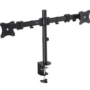 Image of VonHaus Double Arm Monitor Desk Mount Suitable for 13" to 27" Tilt and Swivel