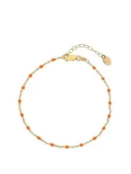 Image of Hot Diamonds HD X JJ Ocean Bracelet - Orange, Gold, Women