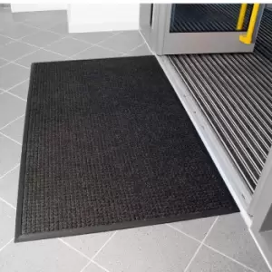Image of Superdry Moisture-retention Entrance Mat, Black, 600 x 900mm