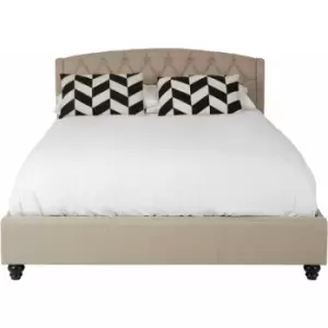 Image of Josephine Beige Kingsize Bed - Premier Housewares