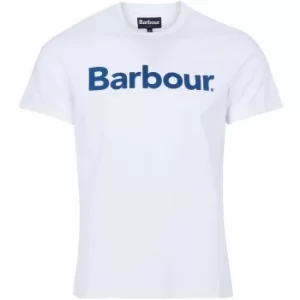 Image of Barbour Mens Logo Tee White XXL
