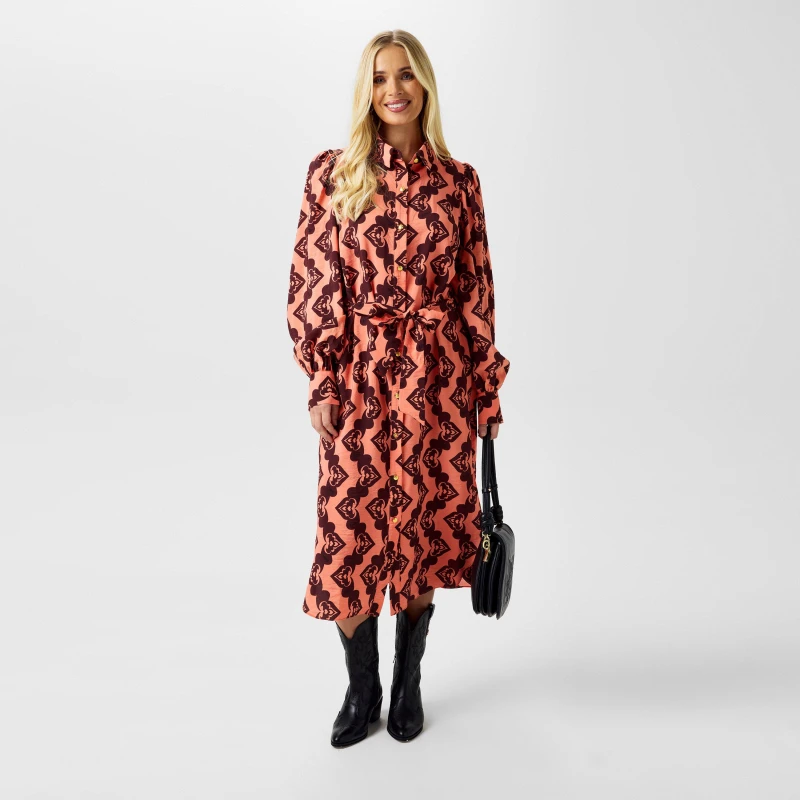 Image of Biba Biba Archive Shirt Dress - Red Red 8