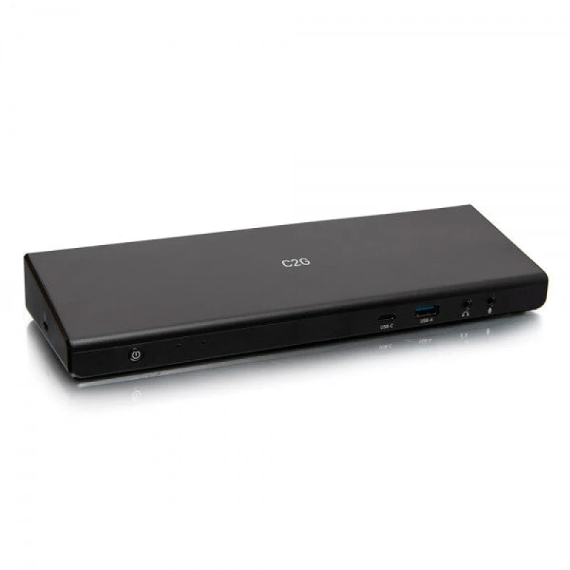Image of C2G Usb-c 12-in-1 Triple Display Docking Station With HDMI Displayport Ethernet USB 3.5mm Audio And Power Delivery Up To 85w - 4K 30hz (taa Compliant)