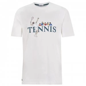 Image of Lacoste L!VE Tennis T Shirt - Flour 2CQ