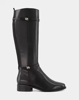 Image of Dune Tap Leather High Leg Riding Boots