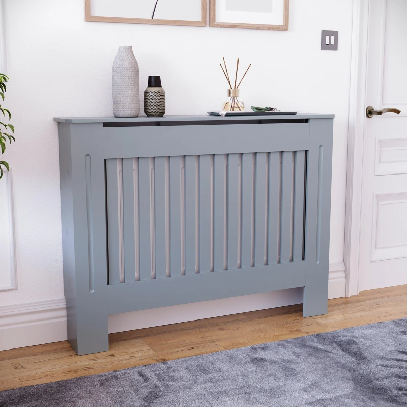 Image of Lassic Vida Designs Chelsea Radiator Cover, Medium Dark Grey unisex Medium
