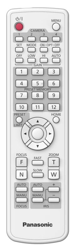 Image of Panasonic AW-RM50AG camera remote control IR Wireless