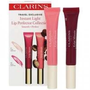 Image of Clarins Gifts and Sets Natural Lip Perfector Duo 01 Rose Shimmer and 08 Plum Shimmer