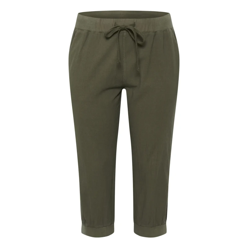 Image of KAFFE Curve Womens Trousers KAFFE Curve Nana Vert Female 50