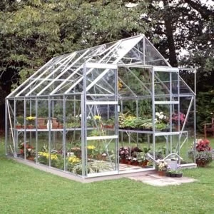 Image of BQ Premier Metal 8x12 Horticultural glass greenhouse