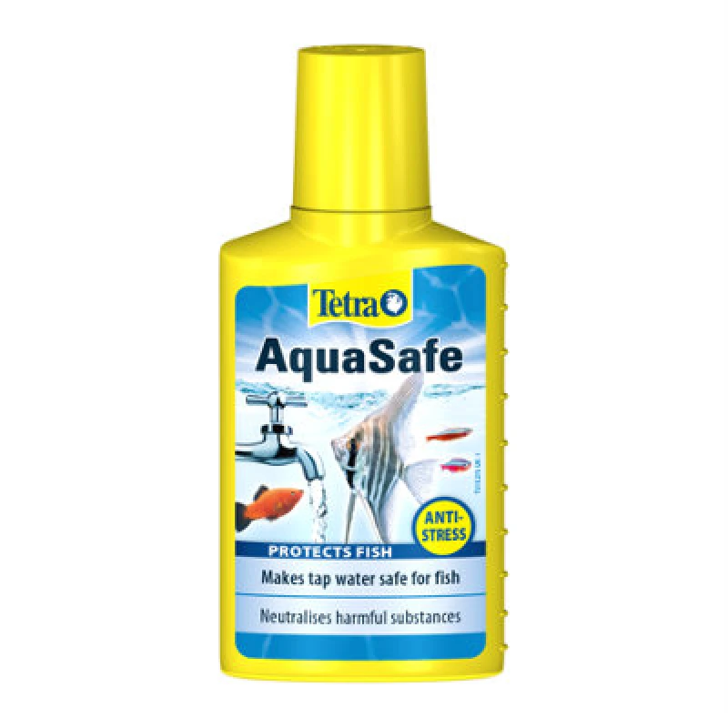 Image of Tetra Aquasafe To Turn Tap Water Into Safe And Healthy Water For Fish And Plants, 100 Ml