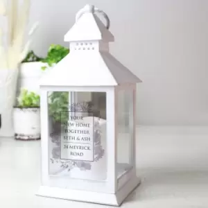 Image of Personalised Soft Watercolour Lantern White
