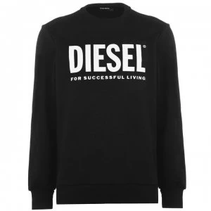 Image of Diesel Text Logo Sweatshirt - Black 900