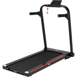 Image of Homcom - Electric Folding Treadmill w/ Wheels, Safety Button and LED Monitor - Black