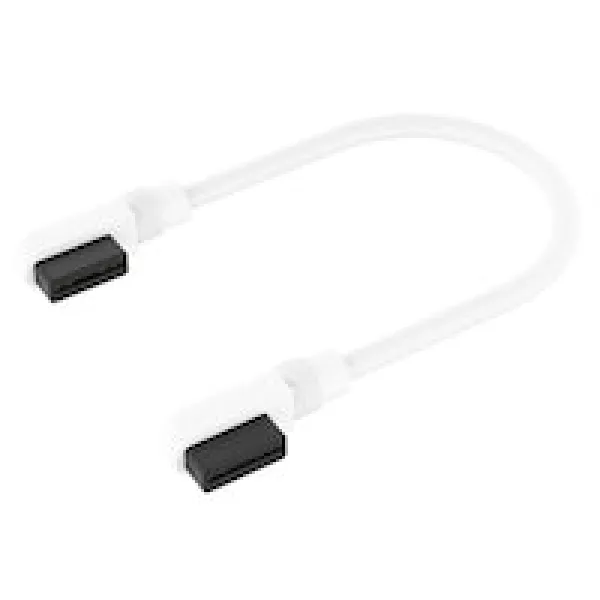 Image of CORSAIR iCUE LINK Cable, 2x 135mm with Slim 90° connectors, White