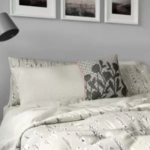 Image of Helena Springfield Elsa Single Duvet Cover Set, Stone & Charcoal