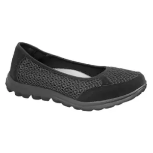 Image of Boulevard Womens/Ladies Slip On Memory Foam Shoes (8 UK) (Black)