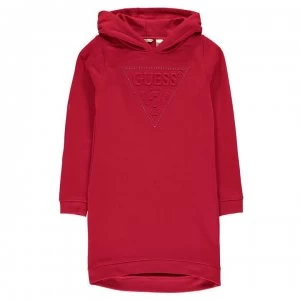 Image of Guess Hooded Logo Dress - Elec Crim ELCR