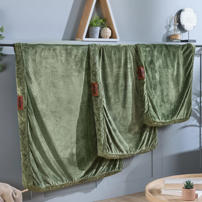 Image of Slumberdown Paws for Slumber Medium Pet Bed Spare Cover Green