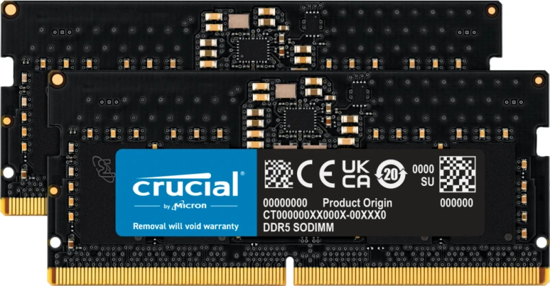 Image of Crucial CT2K8G56C46S5 memory module 16GB 2 x 8GB DDR5 262-pin SO-DIM