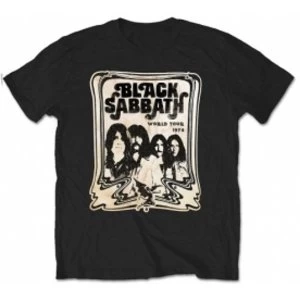 Image of Black Sabbath World Tour 78 Cream T Shirt: Medium