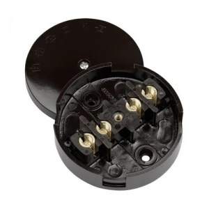 Image of Zexum 5A 4 Terminal Junction Box - Brown