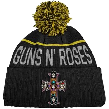 Image of Guns N' Roses - Cross Unisex Beanie - Black/Yellow